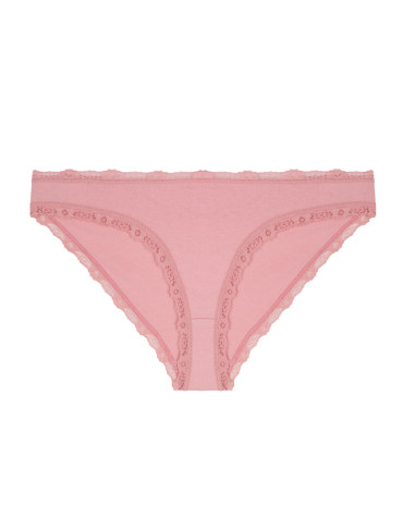 Figi - Majtki figi damskie mini bikini wykończone koronką 3-pak WIELOKOLOROWY - produkt 4
