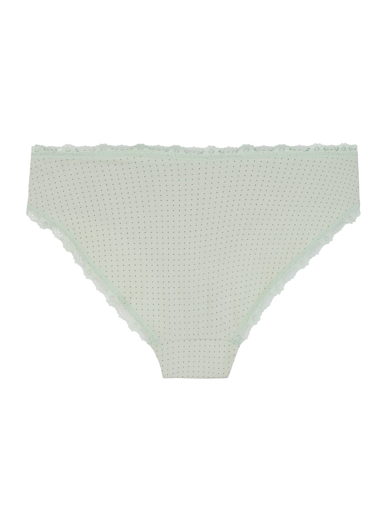 Figi - Majtki damskie figi bikini w kropki wykończone koronką 4-pak WIELOKOLOROWY - produkt moraj.pl 2