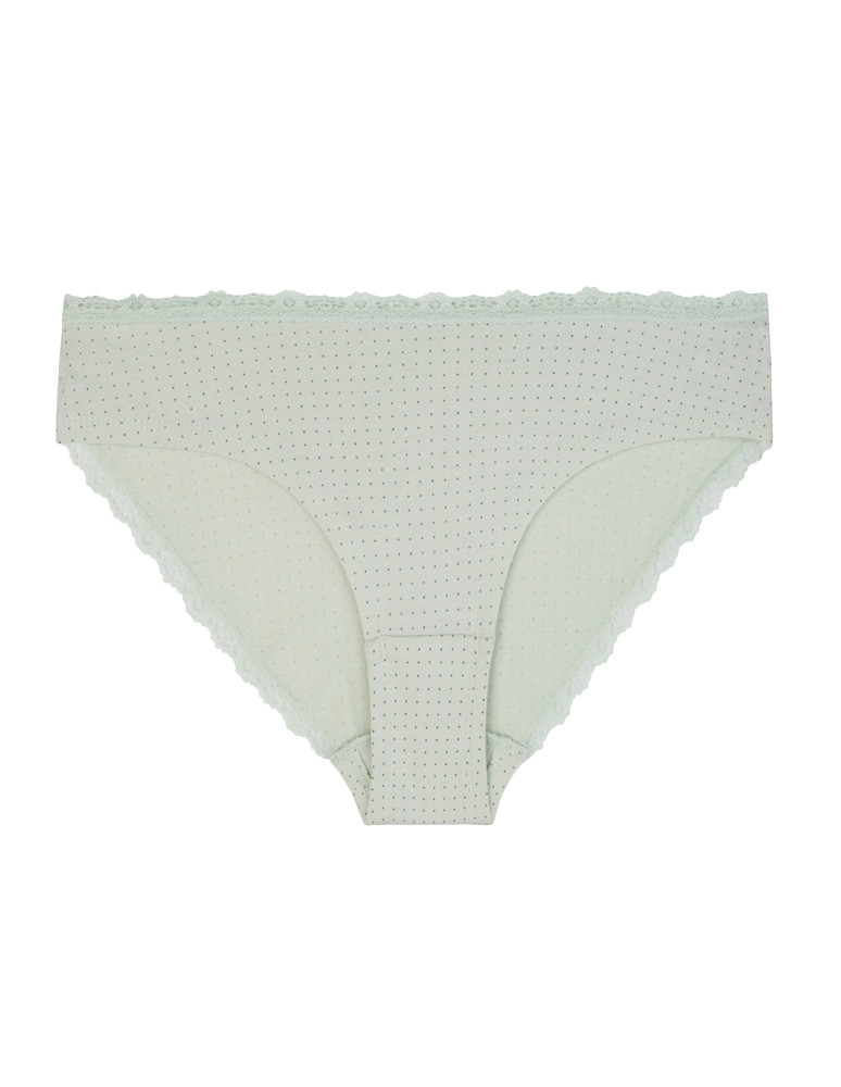 Figi - Majtki damskie figi bikini w kropki wykończone koronką 4-pak WIELOKOLOROWY - produkt moraj.pl 3