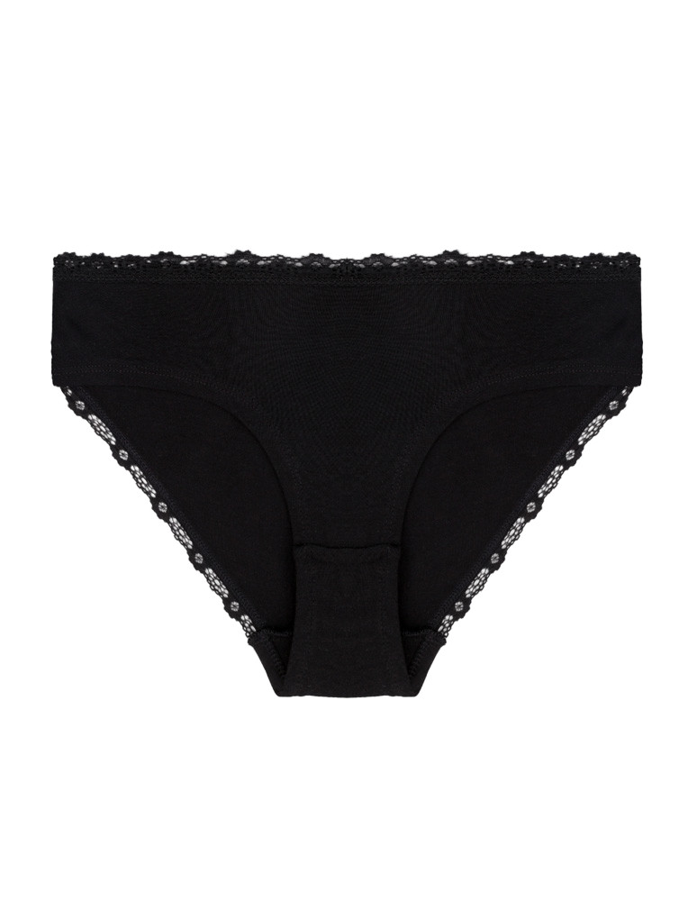 Figi - Majtki damskie figi bikini w kropki wykończone koronką 4-pak WIELOKOLOROWY - produkt moraj.pl 4