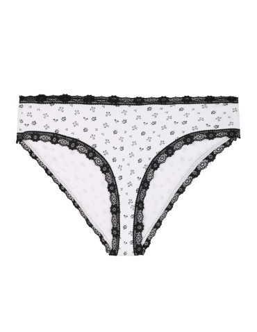 Figi - Majtki damskie figi bikini z wzorem wykończone koronką 6-pak WIELOKOLOROWY - produkt 3