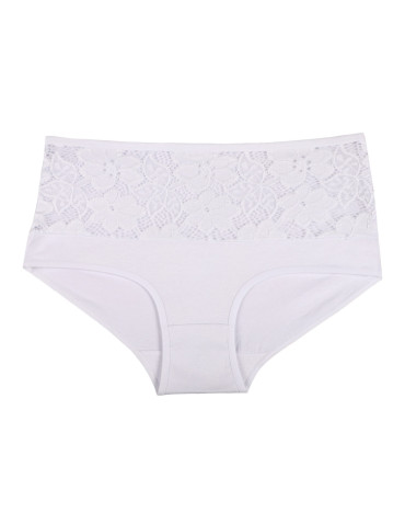 Figi - Majtki damskie bawełniane z wysokim stanem plus size 4-pak WIELOKOLOROWY - produkt 5