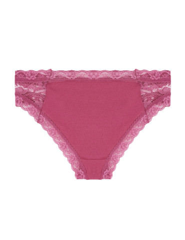 Figi - Majtki figi bikini damskie bawełniane z koronką 6-pak WIELOKOLOROWY - produkt 3