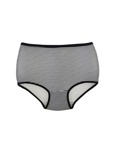 Figi - Majtki figi damskie o kroju maxi bikini w paski 3-pak WIELOKOLOROWY - produkt 2