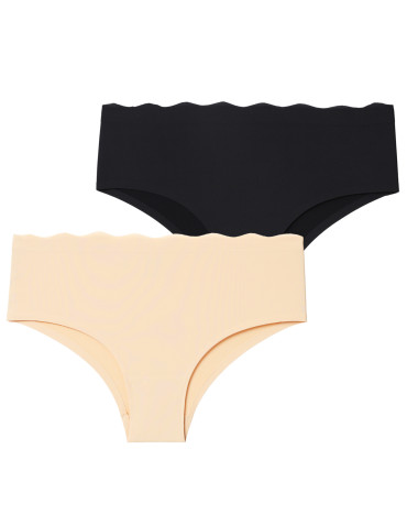 Figi - Majtki damskie bezszwowe figi bikini CZARNY - produkt 10