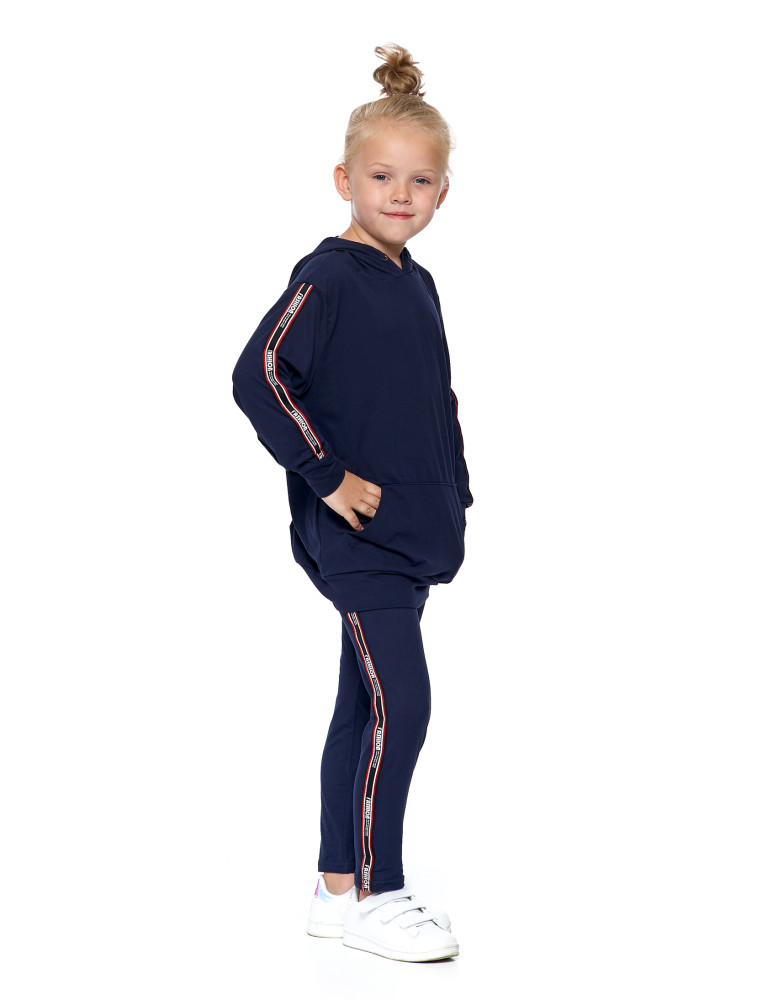 Dziewczynka - Bluza młodzieżowa z kapturem GRANATOWY - produkt moraj.pl 1