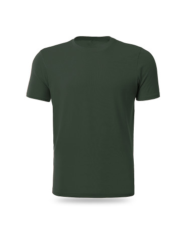 Koszulki, topy, koszule - Koszulka męska bawełniana T-shirt CIEMNY KHAKI - produkt 3