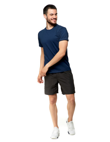Koszulki, topy, koszule - Koszulka męska bawełniana T-shirt GRANATOWY - produkt 2