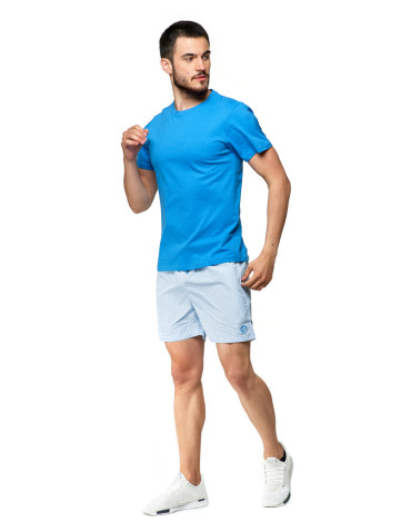 Koszulki, topy, koszule - Koszulka męska bawełniana T-shirt NIEBIESKI - produkt 2