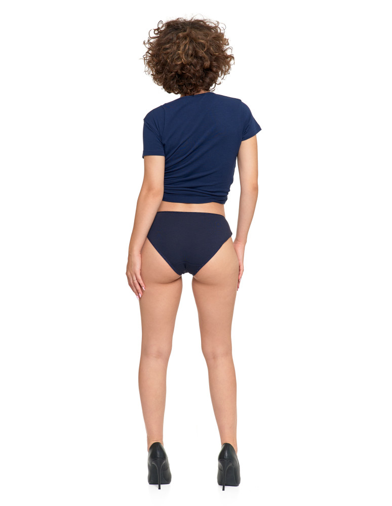 Figi - Majtki figi bikini damskie bawełniane klasyczne 3-pak WIELOKOLOROWY - produkt moraj.pl 8