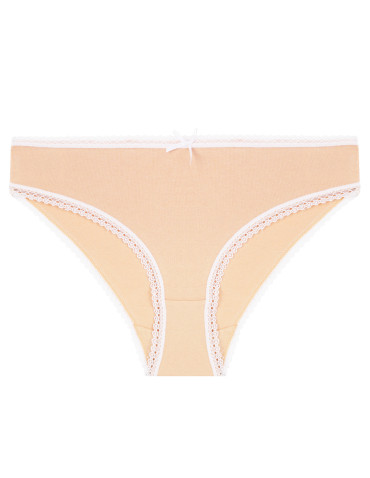 Figi - Damskie majtki mini bikini z koronkowym wykończeniem 4-pak WIELOKOLOROWY - produkt 4