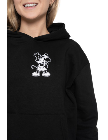 Bluzy - Ocieplana bluza damska Mickey z kapturem CZARNY - produkt 2