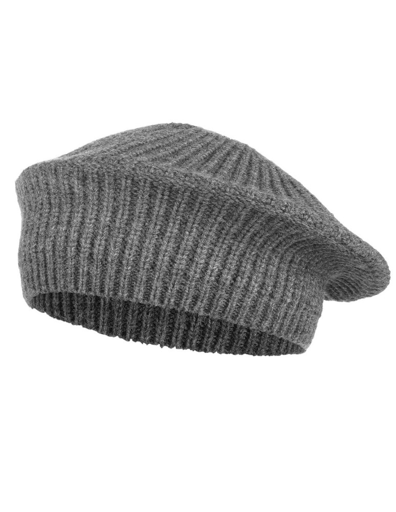 Czapki - Zimowy beret damski elegancki SZARY - produkt moraj.pl 1