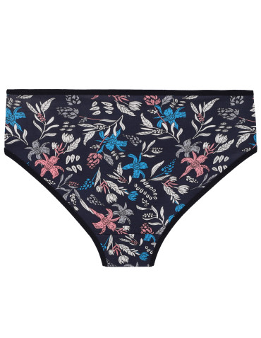 Figi - Damskie majtki bikini bawełniane z motywem kwiatowym 4-pak WIELOKOLOROWY - produkt 2