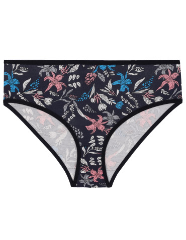 Figi - Damskie majtki bikini bawełniane z motywem kwiatowym 4-pak WIELOKOLOROWY - produkt 3