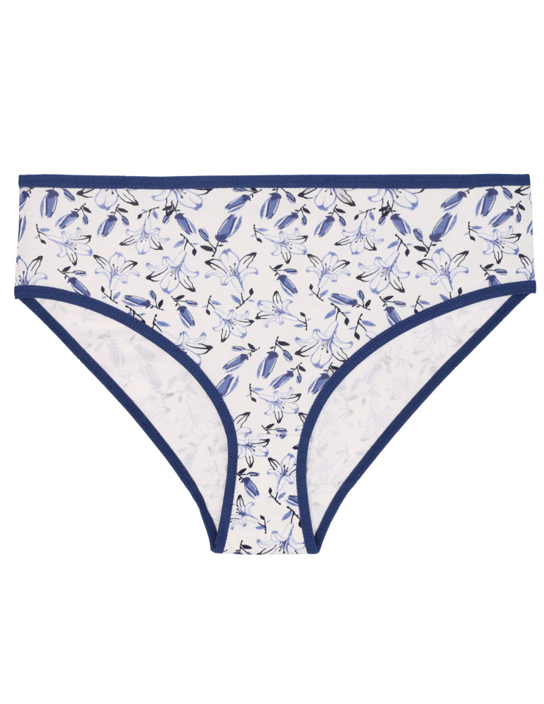 Figi - Damskie majtki bikini bawełniane z motywem kwiatowym 4-pak WIELOKOLOROWY - produkt moraj.pl 4