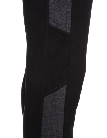 Legginsy - Legginsy damskie ocieplane z wysokim stanem CZARNY - produkt 6