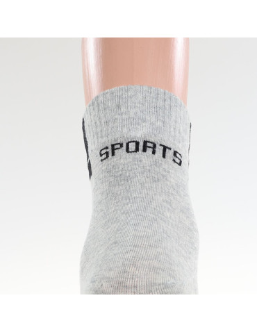 Za kostkę - Skarpety męskie krótkie SPORTS ze ściągaczem 3-pak WIELOKOLOROWY - produkt 5