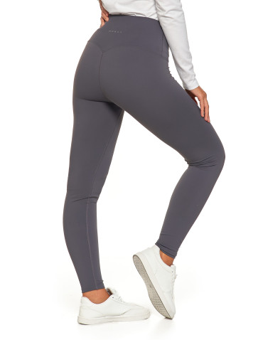 Legginsy - Legginsy damskie sportowe funkcyjne z wysokim stanem GRAFIT - produkt 4