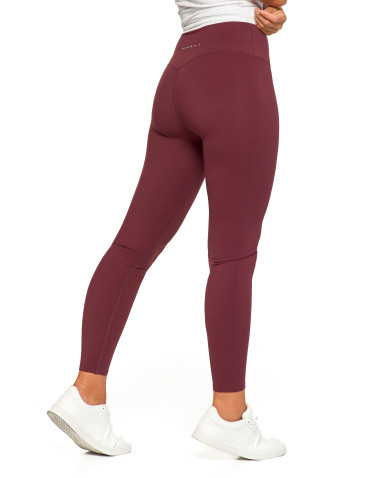 Legginsy - Legginsy damskie sportowe funkcyjne z wysokim stanem BORDOWY - produkt 5