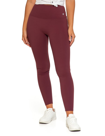 Legginsy - Legginsy damskie sportowe funkcyjne z wysokim stanem BORDOWY - produkt 9