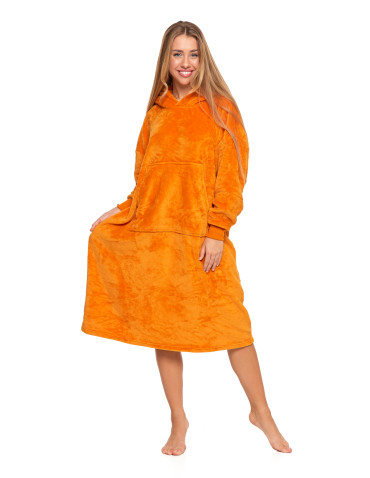Kocobluzy - Kocobluza tygrys pluszowa 2w1 koc i poduszka POMARAŃCZOWY - produkt 6