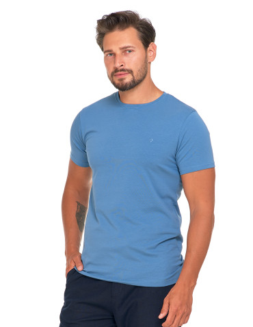 Koszulki, topy, koszule - Koszulka męska T-shirt bawełniana Premium okrągły dekolt JEANS - produkt 1