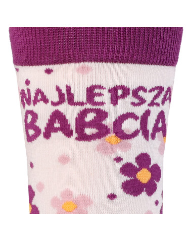 Długie - Zestaw skarpetek damskich Najlepsza Babcia 2-pak WIELOKOLOROWY - produkt 11