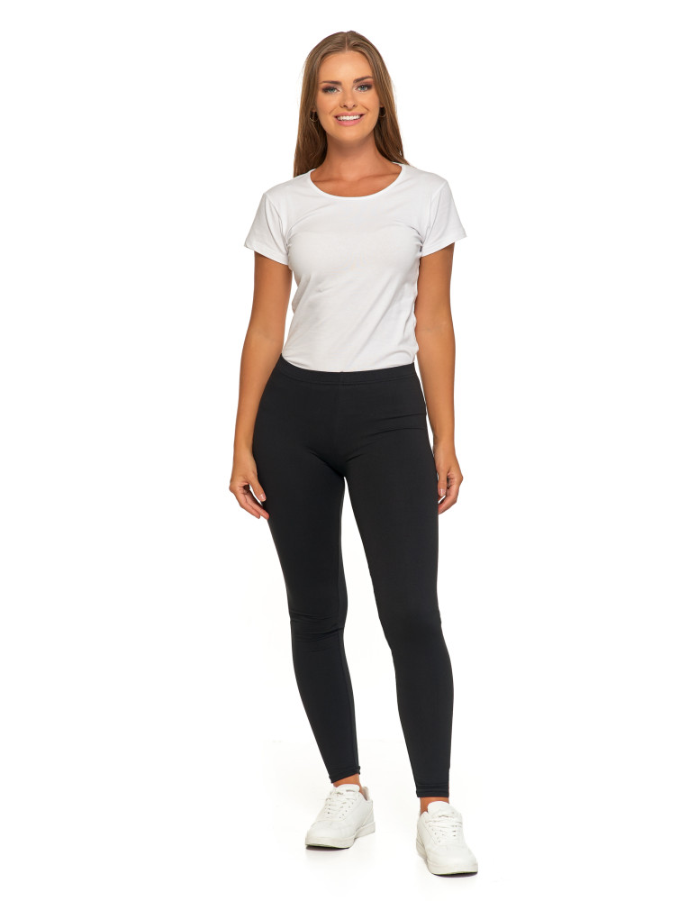 Legginsy - Klasyczne czarne legginsy damskie peach touch CZARNY - produkt moraj.pl 3