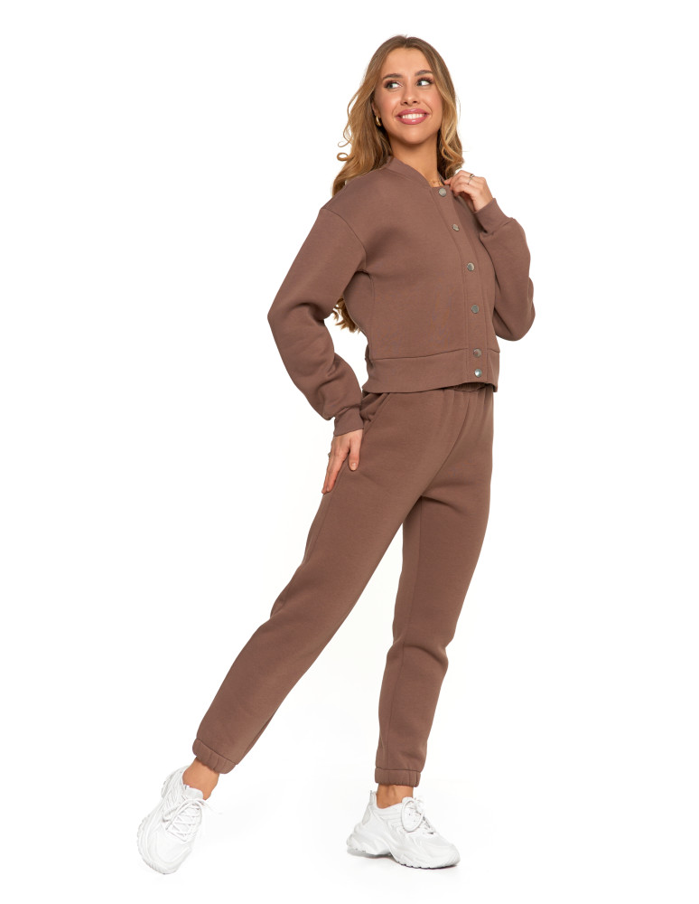 Bluzy - Damska bluza bomberka ocieplana z napami MOKKA - produkt moraj.pl 6