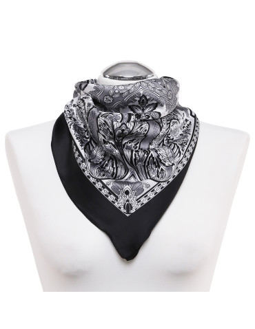 Szale i chusty - Damska apaszka w stylu paisley CZARNY - produkt 1