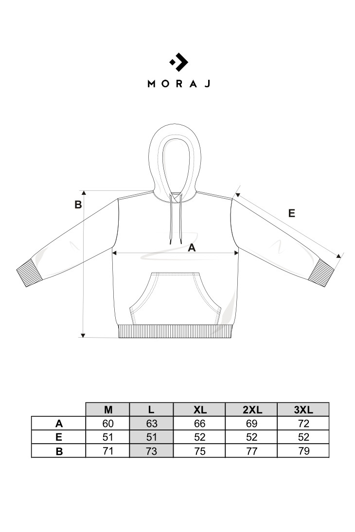Męska bluza dresowa oversize z kapturem ocieplana
