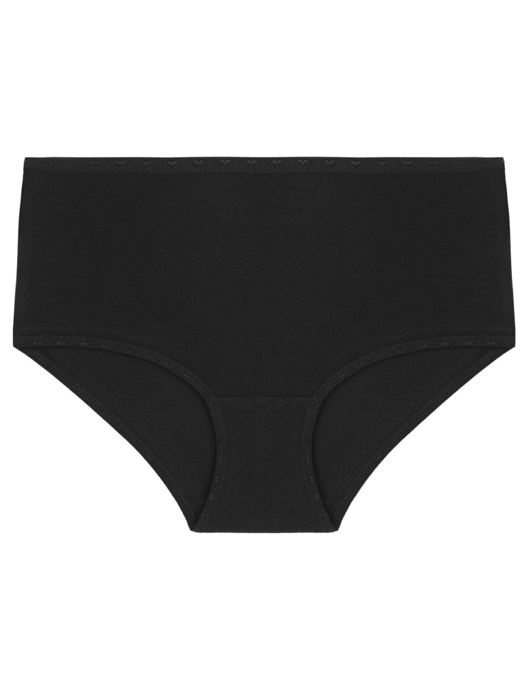 Figi - Damskie figi maxi bikini bawełniane wysoki stan 3-pak WIELOKOLOROWY - produkt moraj.pl 4